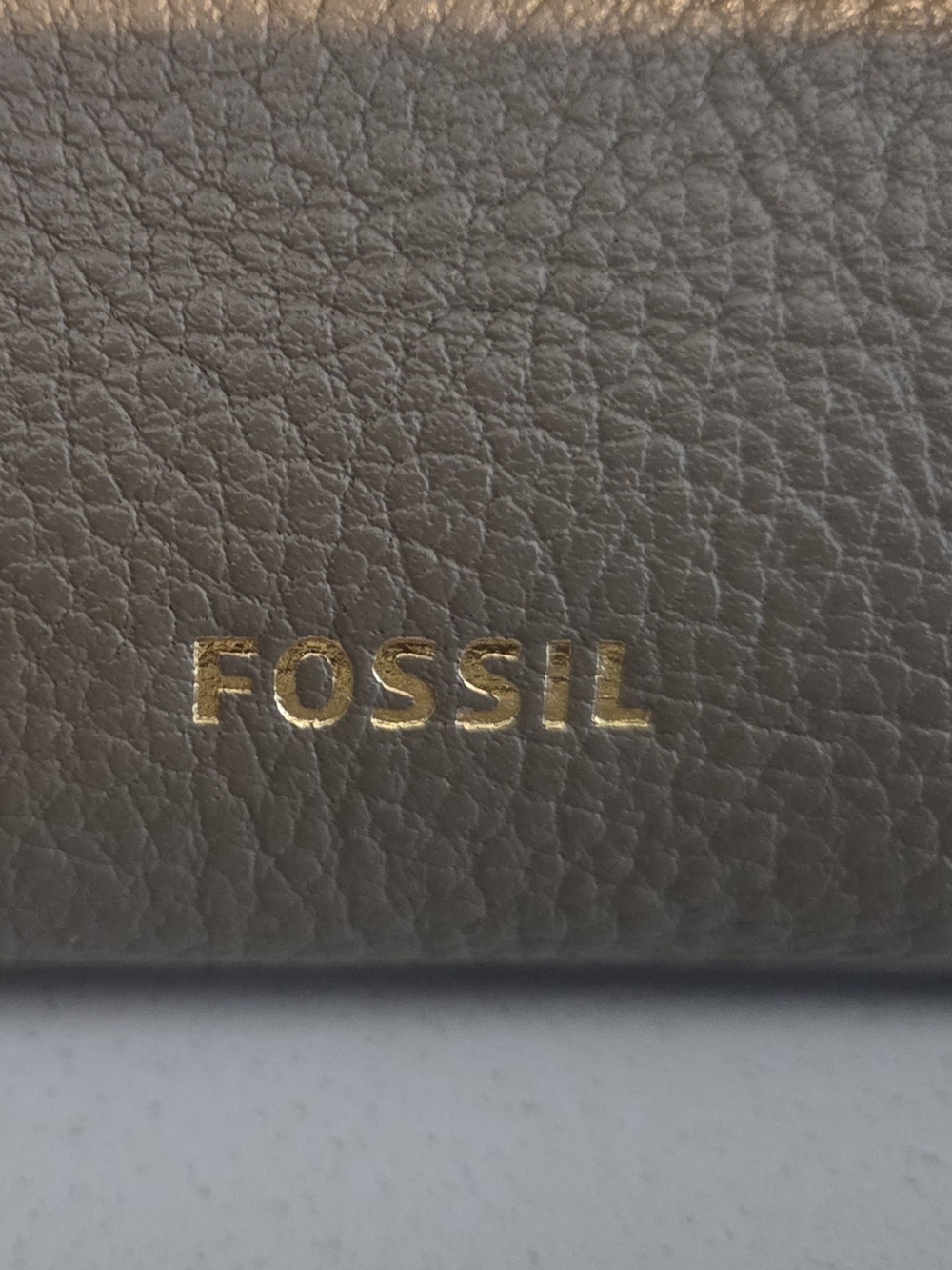 Fossil Taupe Pebbled Leather Wallet Clutch - Picture 5 of 12